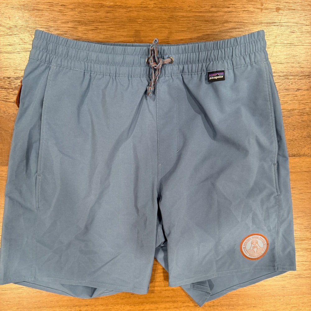 Patagonia Men’s Light Blue Swim or Athletic Shorts (Never Worn!)